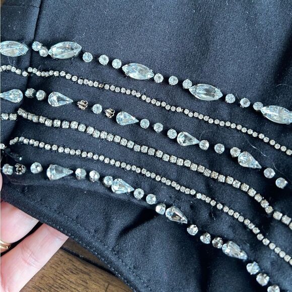 NBD Revolve Bruna Rhinestone Embellished Crop Top in Black Size Medium 198.00 - Picture 11 of 16
